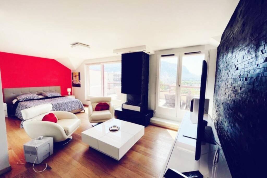 Ferienwohnung Le Vendome - Loft De Luxe Geneve Gaillard Exterior foto