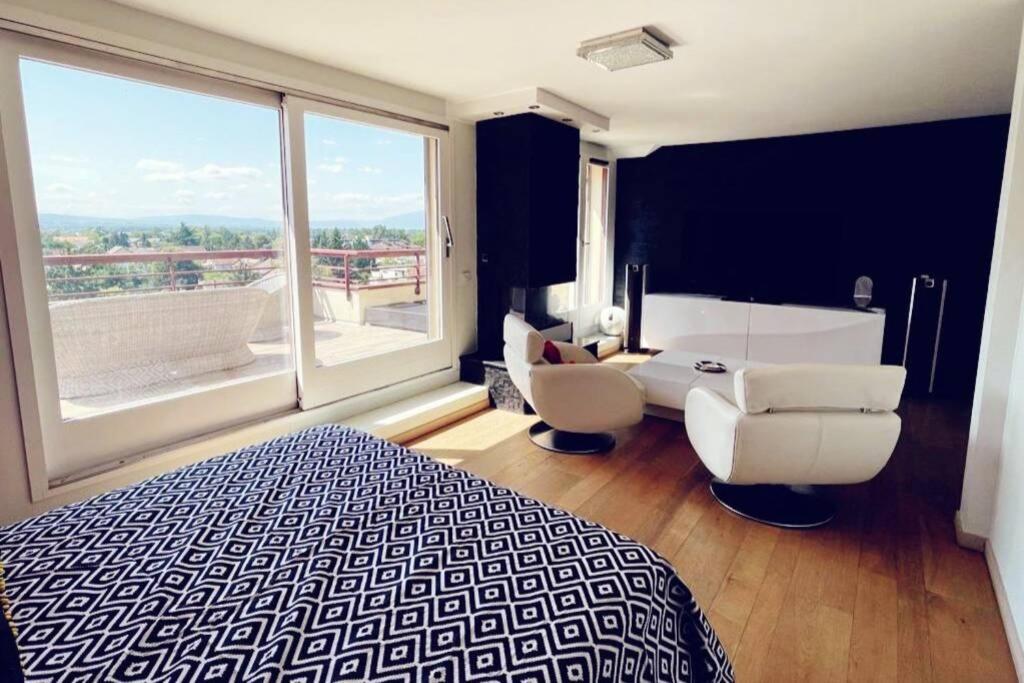 Ferienwohnung Le Vendome - Loft De Luxe Geneve Gaillard Exterior foto