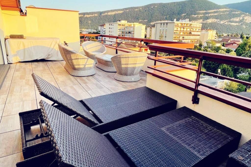 Ferienwohnung Le Vendome - Loft De Luxe Geneve Gaillard Exterior foto